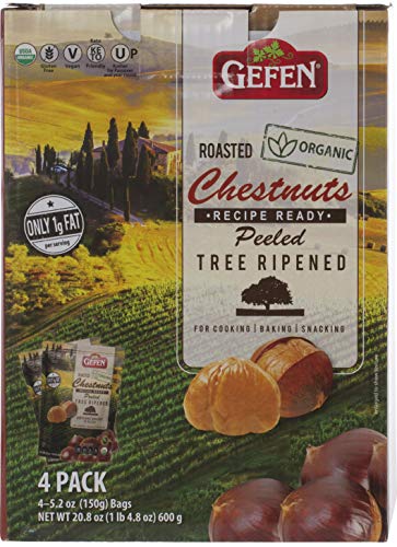 Gefen Organic Whole Roasted And Peeled Chestnuts 5.2Oz (4 Pack) #TOP1
