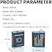 EERSY 2 Pack Batteries fit for GoPro-Hero 10, Hero 9 Black, 3-Channel Battery Charger Station for Hero 10/ Hero 9
