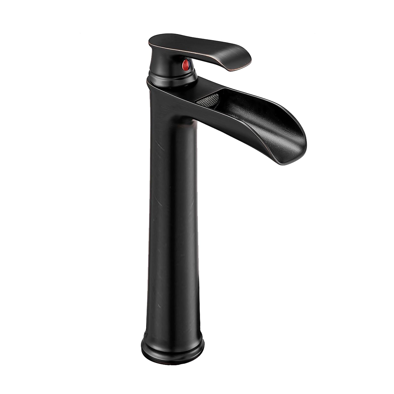 FQWNCIEG Basin Mixer Tap Bathroom Sink Taps Waterfall Taps for Basin Single Handle Bathroom Sink Waterfall Brass,Black Retro,High Lavatory Sink Faucet