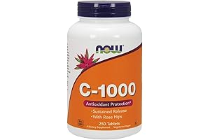 NOW Foods Vitamin C-1,000 with Rose Hips: Prolonged Antioxidant Support