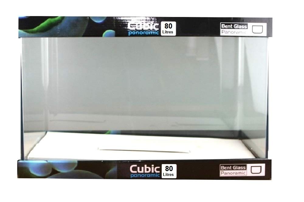 Blau Aquaristic Bacinella Rettangolare Cubic Nano Blu 80 Litri Vetro Float 62x36x36 cm