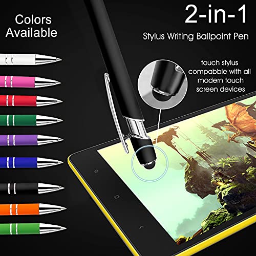 Personalized-Pen-Bulk-with-Name-Free-EngravingCustom-Ballpoint-Pens-with-StylusEngraved-Text-Message-LogoCustomized-Gifts-for-BusinessGraduationWeddingBirthdayChristmas-Black-Ink