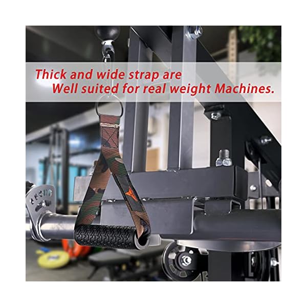 allbingo-Military-Resistance-Band-Cable-Machine-HandlesExcellent-Ultra-Heavy-Duty-Exercise-Handle-Rubber-Grips-with-Large-Clips-Pulley-System-Weight-Lifting-Home-Gym-Accessories allbingo Excellent Resistance Band Handles, Military Ultra Heavy Duty Cable Machine Exercise Handle Rubber Grips with Large Clips, Pulley System Weight Lifting Home Gym Accessories (Dark Camouflage)