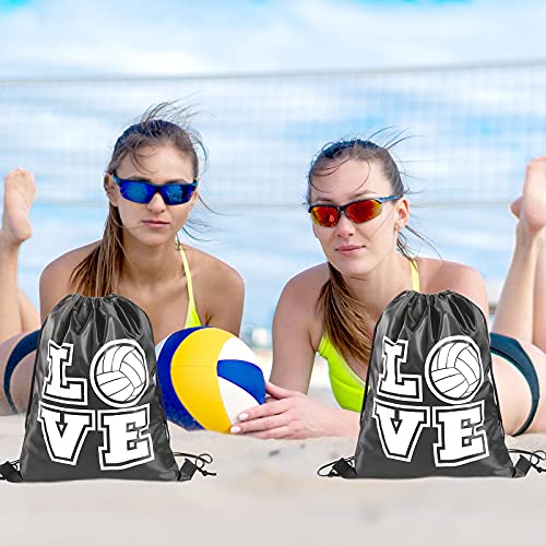 Shappy 20 Pieces Volleyball Basketball Drawstring Bags Drawstring Backpack Volleyball Basketball Gifts Bags For Teen Girls Men Women thumb #4