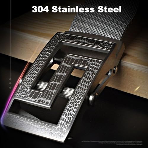 Amazon | [JIARY] メンズ ステンレス鋼ベルト、金属ラチェット式