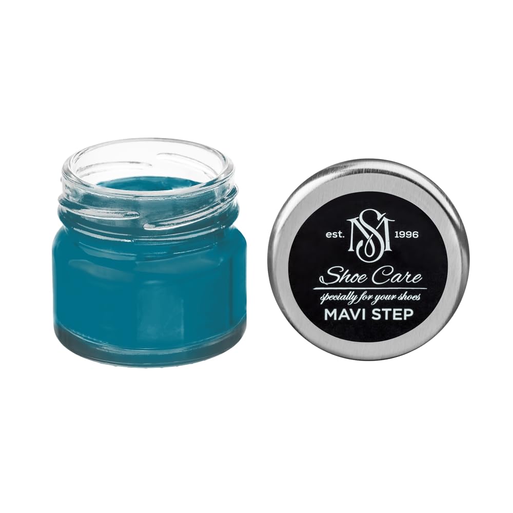 Crème de Cirage Premium MAVI STEP Bleu Caspienne S 4040-B10G soin cuir