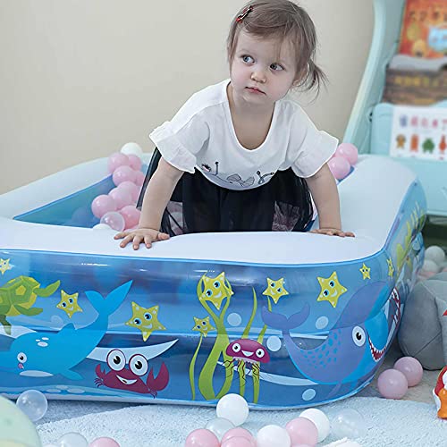 SHWYSHOP Übergroßes, buntes Muster, tragbares Schwimmbecken, verdicken, zusammenklappbares, einfach einzustellendes… – Bild 7
