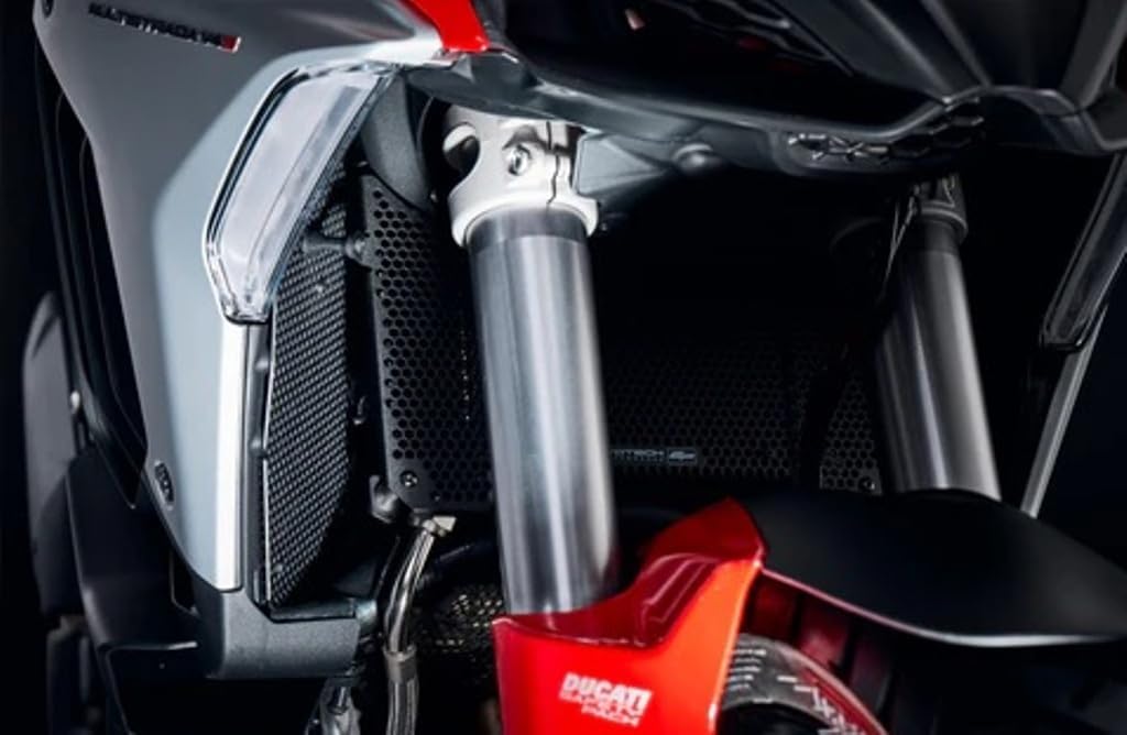 Evotech Performance Radiator Guards Kit for Ducati Multistrada V4 Models. Years 2021+ PRN015299