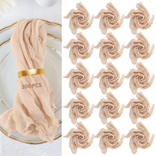 Serviette de table semi-transparente fluide lavable pour réception