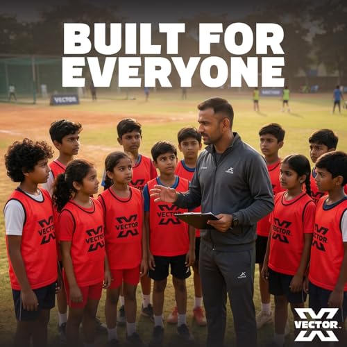 Image of Vector X 100% Polyester Mesh High sweat absorbent Training Bibs | Ideal for Foot ball Soccer Basketball Volleyball, Track and Field Play | Lightweight Scrimmage Vests Pennies