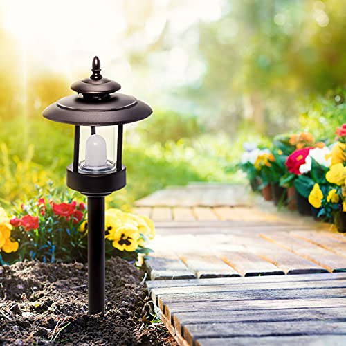 Westinghouse 6 Pack 100 Lumen Low Voltage Led Pathway Light Landscape Kit W/ Transformer & Cable (Bronze) #TOP5