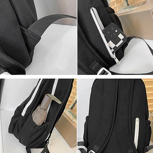 Cute Backpack Kawaii Backpack for School Aesthetic Backpack Kawaii School Supplies Cute Backpacks with Accessories (Green)3