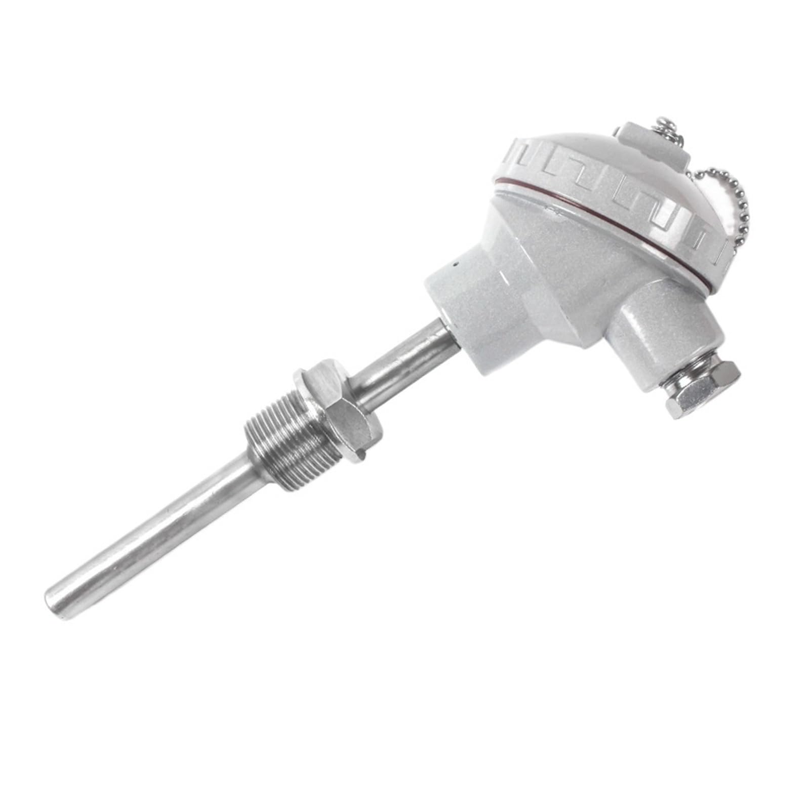 PT100 Armored Temperature Sensor Transmitter 4-20mA Transducer(50mm,4-20mA PT100 0-600C)