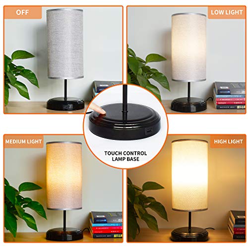 Lampada da Comodino USB con Sensore Tattile,BRTLX