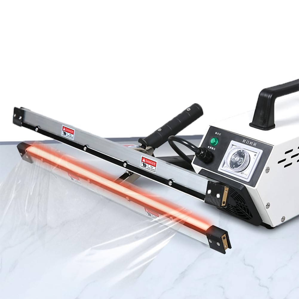 Scelleuse À Sertir Portative, Scelleuse À Sertir Thermique Portable, Largeur De Joint De 5 Mm, Thermoscellage Instantané, Pour Film En Polyéthylène PE, Film De Serre, Film Plastique, Film Sous Vide