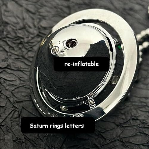 Encendedor collar en forma de Saturno de metal recargable miniatura 5