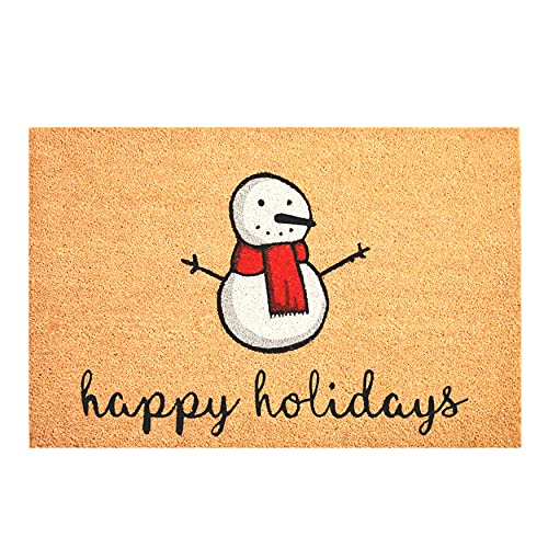 Calloway Mills Happy Snowman Doormat (Multi, 17" x 29" x 0.60")