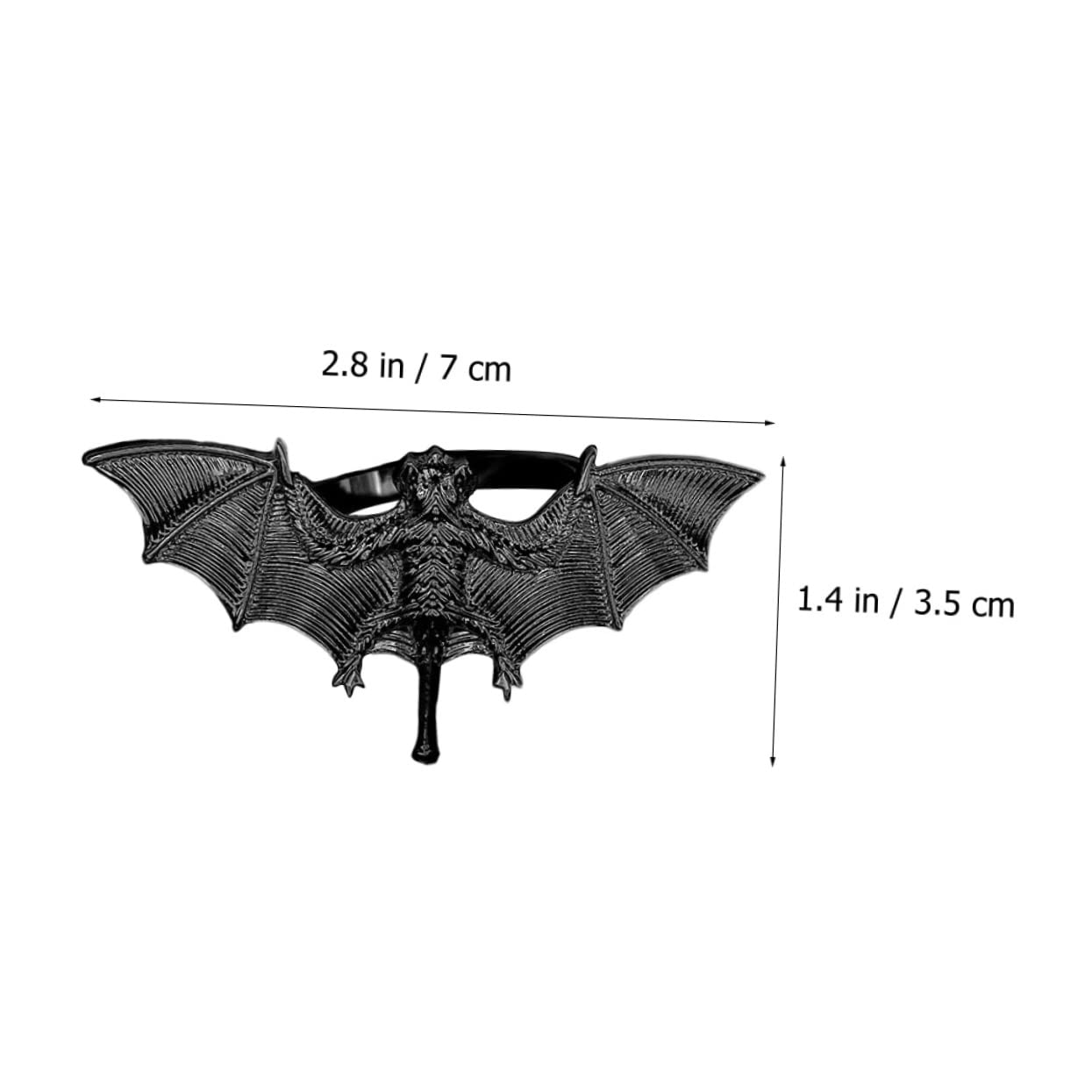 SHOWERORO 16stücke Spooky Bat Napkin Gruselige Fledermaus Tischdeko Für Halloween Und Festlichkeiten Und Kreative Serviettenringe Legiertem Material