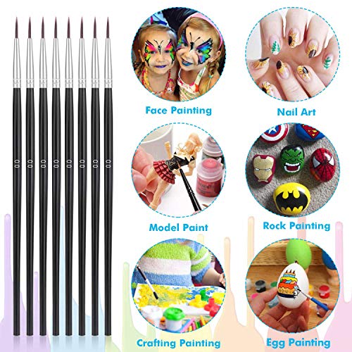 Anezus ADP-01 Miniature Detail Paint Brushes, Anezus 30 Pcs Paintbrushes Small Watercolor Artists Paint Brushes thumb #5