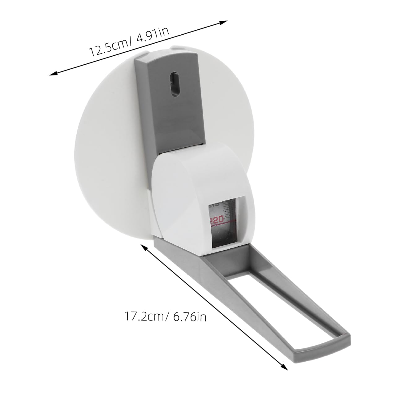 TOPBATHY Toise Murale Rétractable 2.20 M Ruban À Mesurer La Hauteur Pour Enfants Et Adultes Mesure De La Taille Instrument De Mesure Avec Plaque Murale 1 Pièce