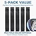 LITIAN Pickleball Edge Guard Tape - 5 Pack Protection Tapes for 16mm & 20mm Paddles, Wrinkle-Free Adhesive, Easy Application - Pickleball Accessories
