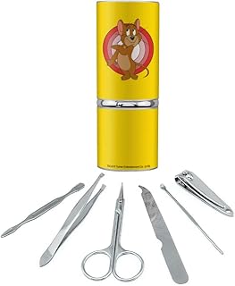 Tom and Jerry Jerry Character Stainless Steel Manicure Pedicure Grooming Beauty Care Travel Kit