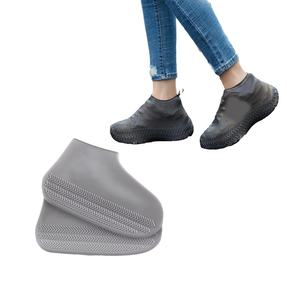 Ulalaza Silikon Regen-Schuhüberzieher - Wiederverwendbar & Wasserdicht Für Kinder & Erwachsene