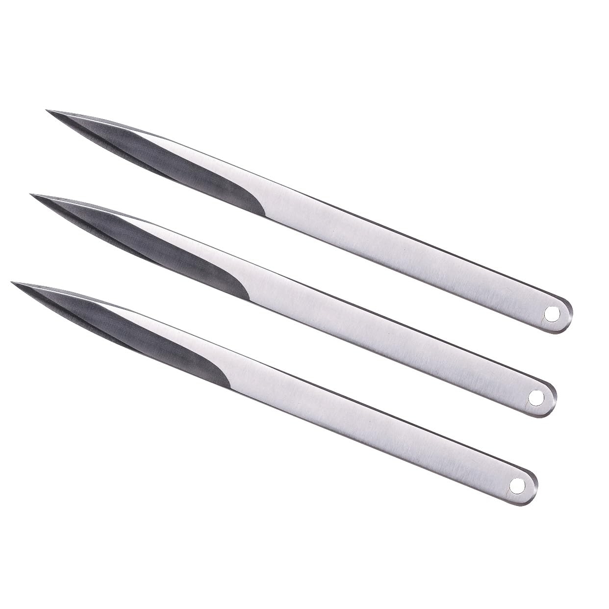 TACTICALEDGED.DOJO-Viper Bo-Shuriken/Wurfspieße, 3er-Set, Edelstahl, leicht wie 90 g, 19 cm, 0,6 cm dick, leicht und vielseitig, Kampfsport-Training und Freizeitgebrauch