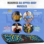 Push Up Board, Foldable 14-in-1 Push-Up Board System, Portable Push Up Bar for Chest, Shoulders, Triceps & Back – Home Gym Strength Training Equipment for Men & Women