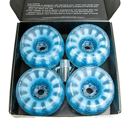 IWONDER Cloud Wheel Rodas de skate elétrico Discovery 120 mm Patenteadas Núcleo de Espuma de Amortec