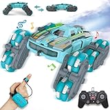 ZMMB 8 Wheel RC Stunt Car with Gesture Control, Spray & LED Lights, Double-Sided Off-Road Vehicle for Boys & Girls Ages 6-14, Ideal Christmas & Birthday Gift