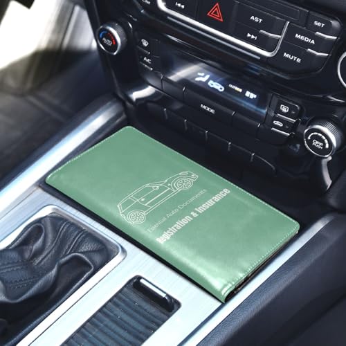 Organizador para auto cuero compacto miniatura 5