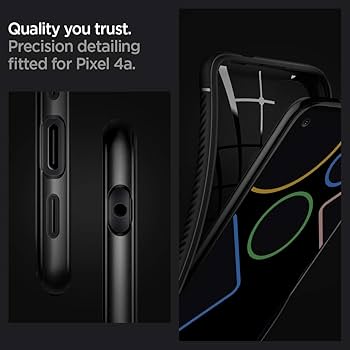 Google Pixel 4a 黒 Spigenケース付き Amazon.com: Spigen Rugged Armor Designed for Google Pixel 4a