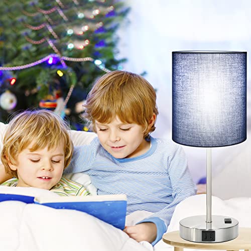 𝟮𝟬𝟮𝟯 𝗡𝗘𝗪 Set Of 2 Touch Control Table Lamps With 2 Usb & Ac Outlet, 3-Way Dimmable Bedside Nightstand Lamps For Bedroom Living Room Nursery, 800 Lumens 5000K Daylight Bulbs Included #TOP6