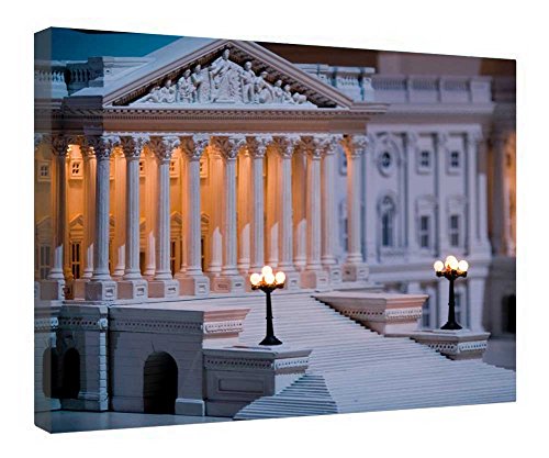 Toile murale Capitole prête à suspendre cadre bois 40x50cm