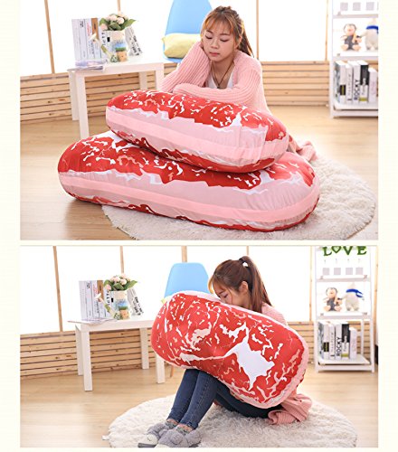 Amazon｜URAKUTOYS 肉のクッション ステーキ インテリア 枕 料理