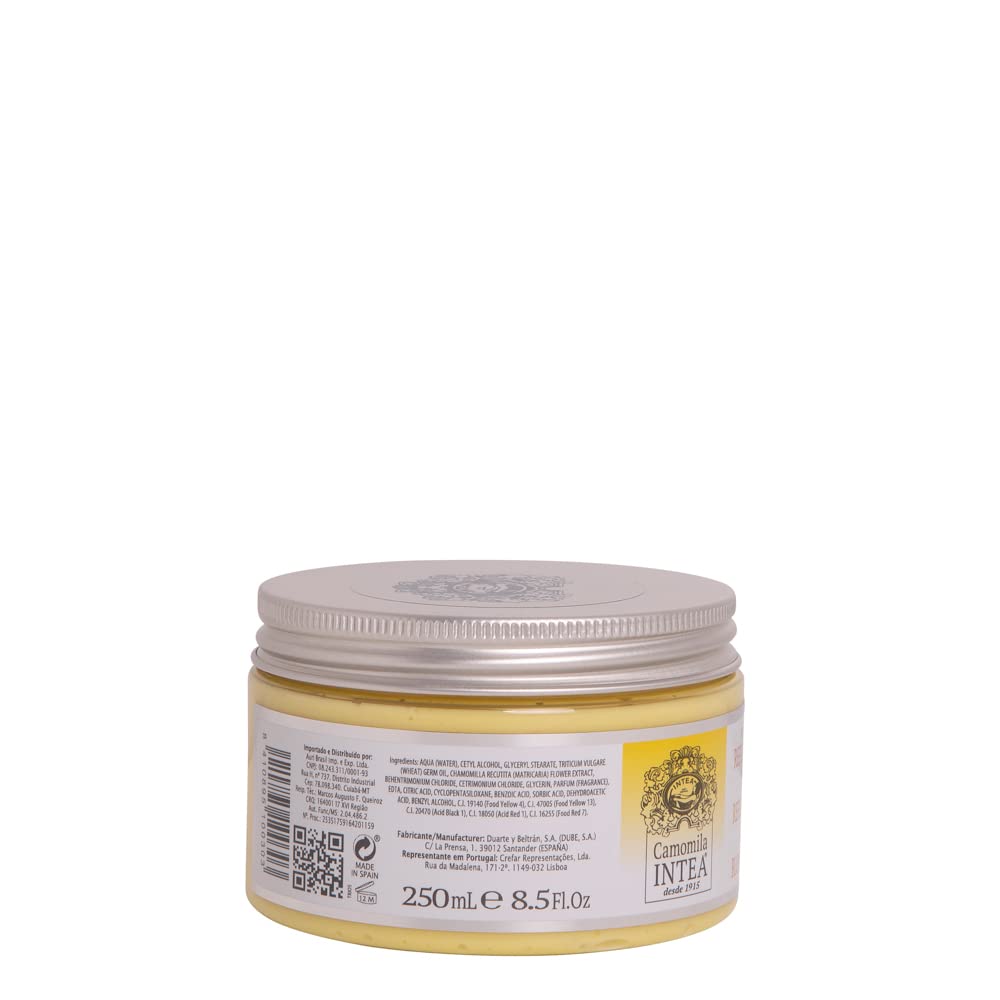 Camomila Intea - Champú Infantil Reflejos Rubios 2x250 ML + Mascarilla Reflejos Rubios 250 ML + Cepillo Especial Antienredos y Antitirones - Pack 2x250 ml + Mascarilla + Peine Desenredos