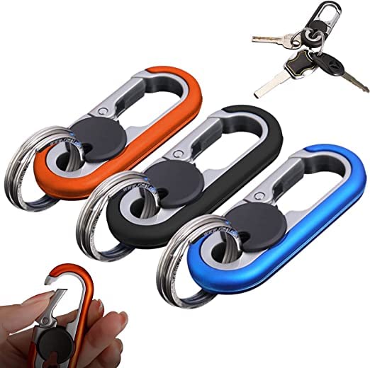 panshMen'S Car Key Chain,Heavy Duty Key Chain Double Layer Anti-Loss,2023 Newpersonalized Car Ring Keychain For Men (3pcs)