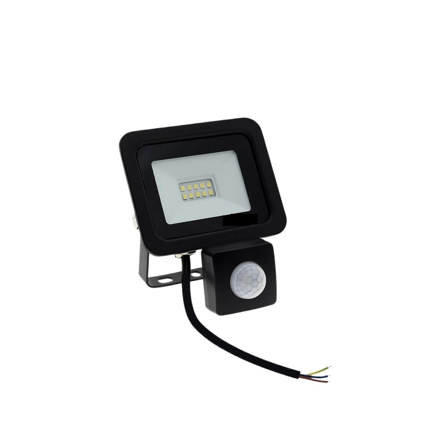 Proiettore per esterni, Faretto LED con sensore di movimento PIR da 10W, 20W, 30W e 50W, IP66, impermeabile, da parete for esterni, da giardino, da strada(Black Cover 20W)