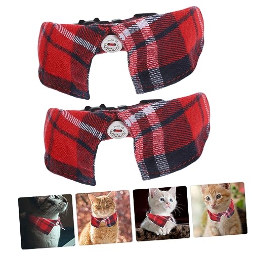 Collar de gato de cuadros Yardwe con acabados de alta costura britanica 6 unidades 6