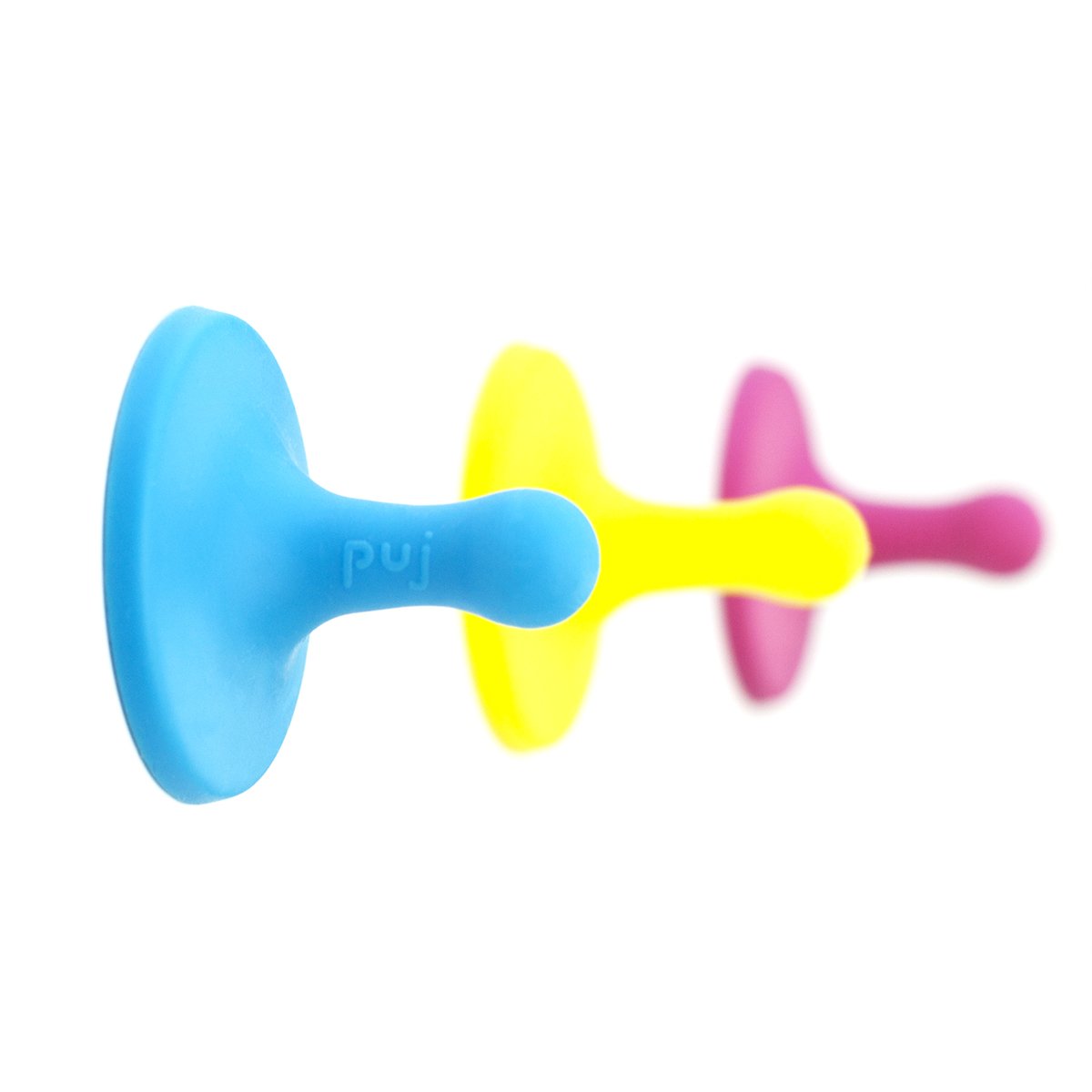 PujNubs - Clever Grippy Hooks - Cyan, Magenta, Yellow