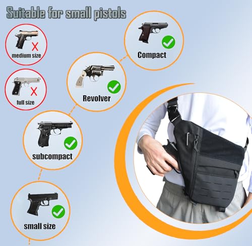 Tactical Sling Bag - EDC Crossbody Bag, Anti-Theft, Concealed Carry, Men & Women3