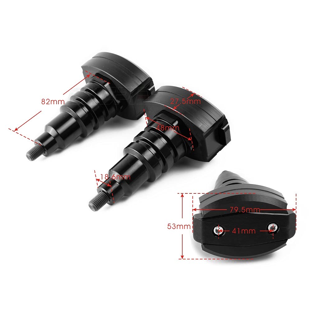 Owiewka motocyklowa Dla Ymh MT09 2014 2015 2016 2017 2018 Motocykl Crash Protector CNC Engine Cover Sliders(CZERWONY)