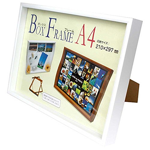 Amazon | 万丈 VANJOH ボックスフレーム A4 ホワイト 105239 | 額縁