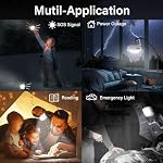 3 Pack LED Rechargeable Camping Lights Tent Lantern Mini Emergency - Image 6