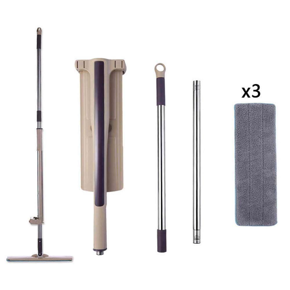 Warmnest Floor Mop 360 Degree Cleaning Spin Dry and Wet Mops Shipping 3 Pads Self Wringing Microfiber Mop Corner Table, Ladders, Bottom of Bed