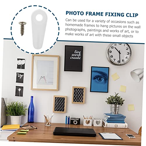 Image of OSALADI 3sets Drywall Picture Hangers Frame Hooks Photo Frame Hanging Buckles DIY Accessories 100pcs*3