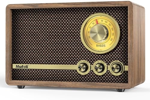 FM Radio, Vintage Bluetooth Speaker with White Noise Function, Wo...