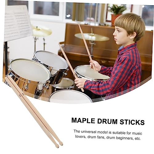 Baquetas para percusión madera maple tamaño 5A beige miniatura 6