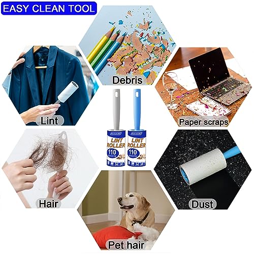 image for BAILALIBO Lint Roller, 330 Sheets Lint Rollers for Pet Hair Extra Stic